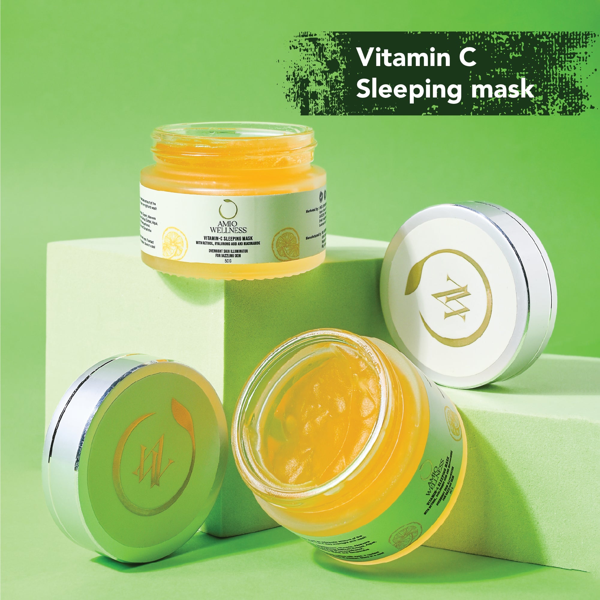 Amio Wellness Clear Skincare Regime Combo |  Gloss Skin Serum and Vitamin C Mask